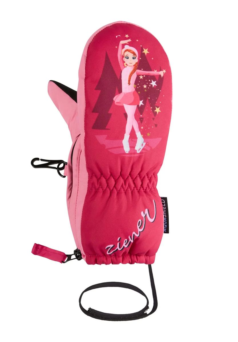 Pink Kinderfäustlinge mit Leotard-Print