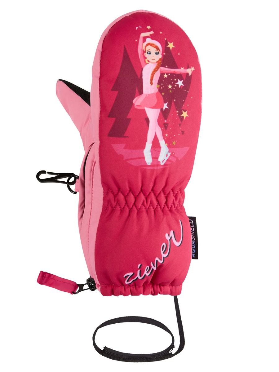 Pink Kinderfäustlinge mit Leotard-Print