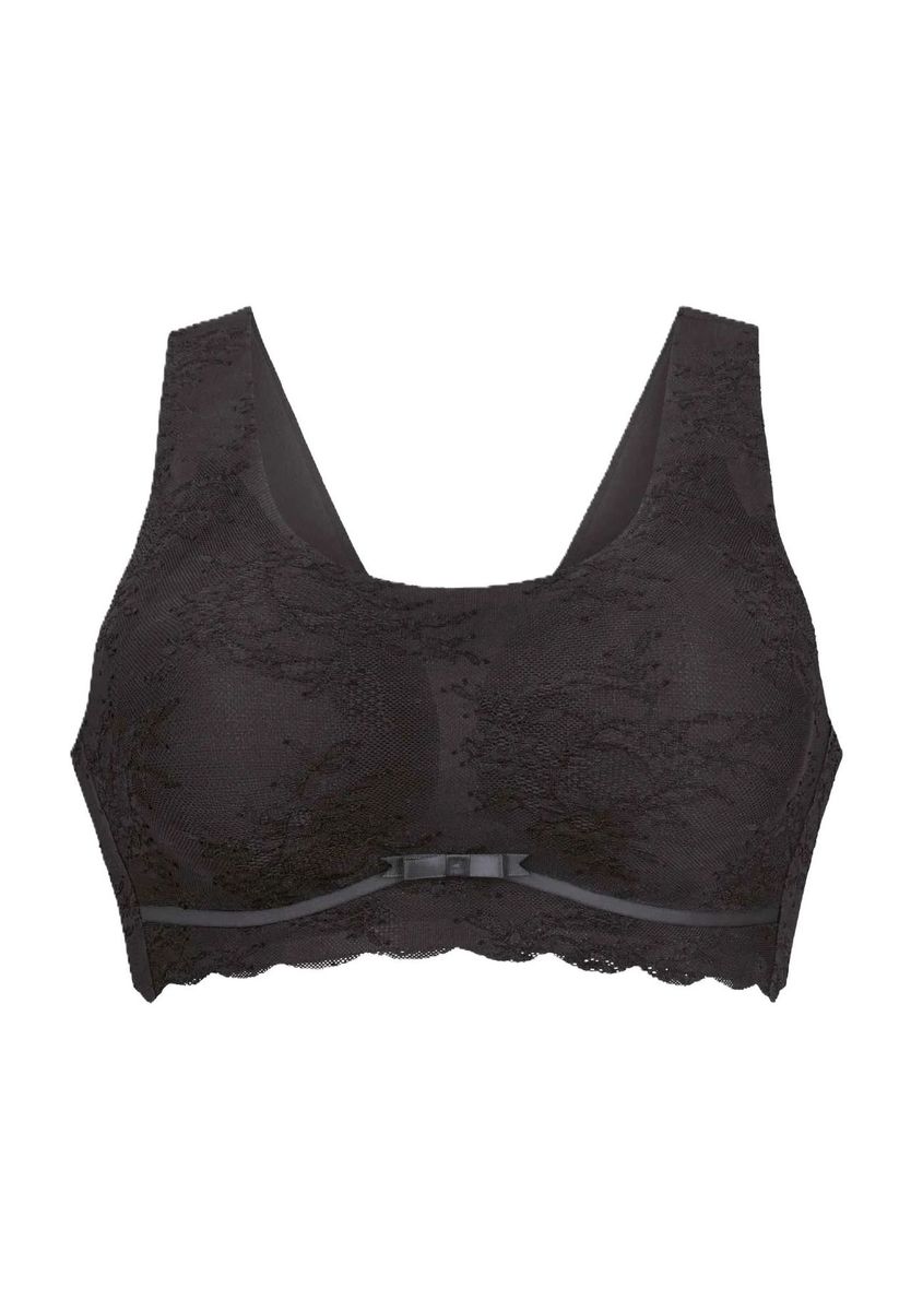 Nahtloses Spitzen-Bralette mit Schleifendetail