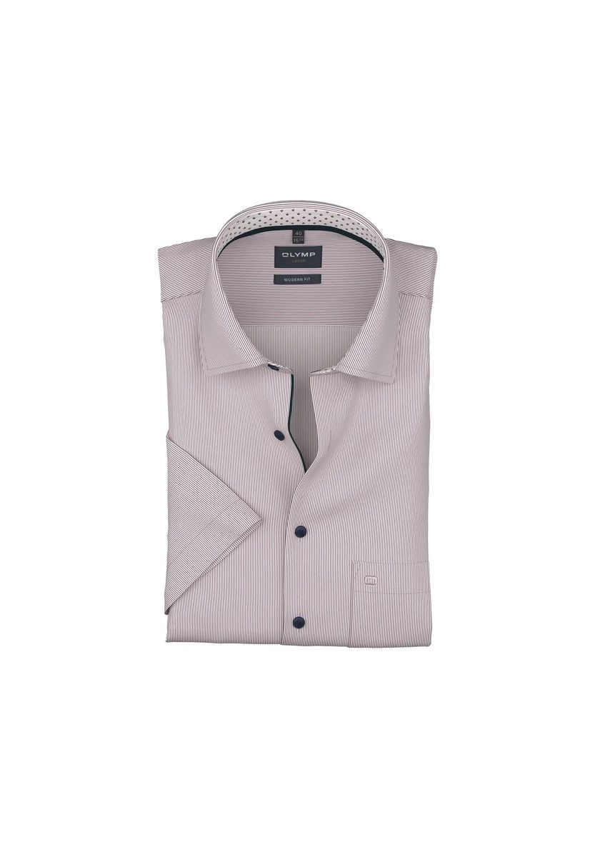 Gestreiftes Kurzarmhemd Modern Fit