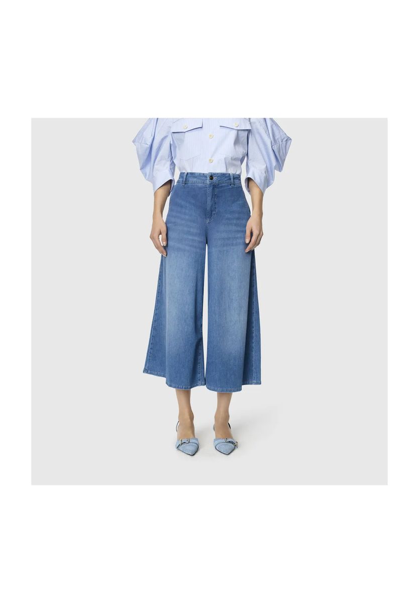 Weite, Cropped Denim Culottes