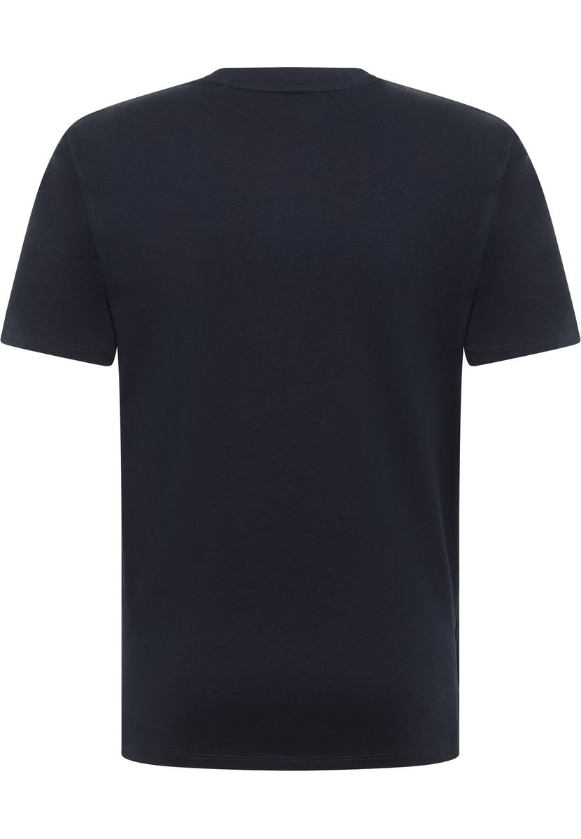 Rundhalsshirt mit Logo-Prägung