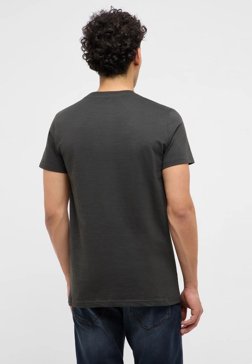 Herren Freizeit Uni T-Shirt mit Tasche