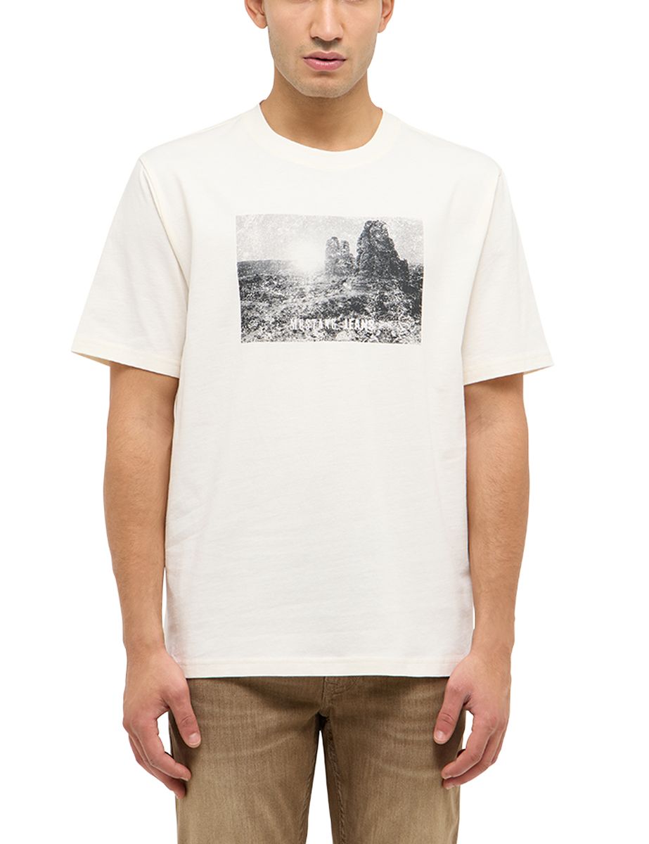 Herren Baumwoll T-Shirt mit Grafikprint