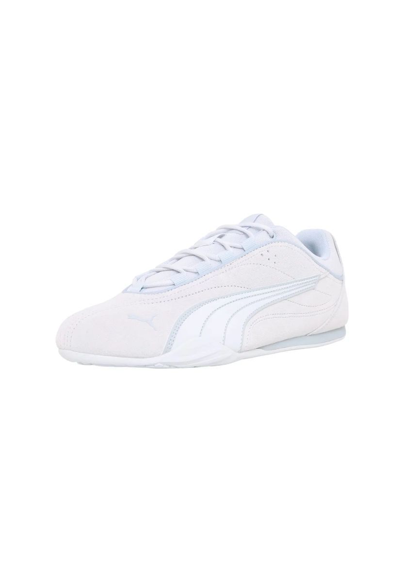 Weißer Leder-Sneaker mit niedrigem Profil