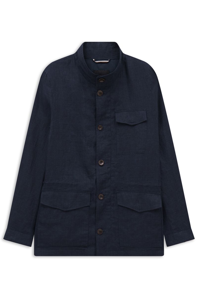 Lässige Herren Feldjacke aus Leinen