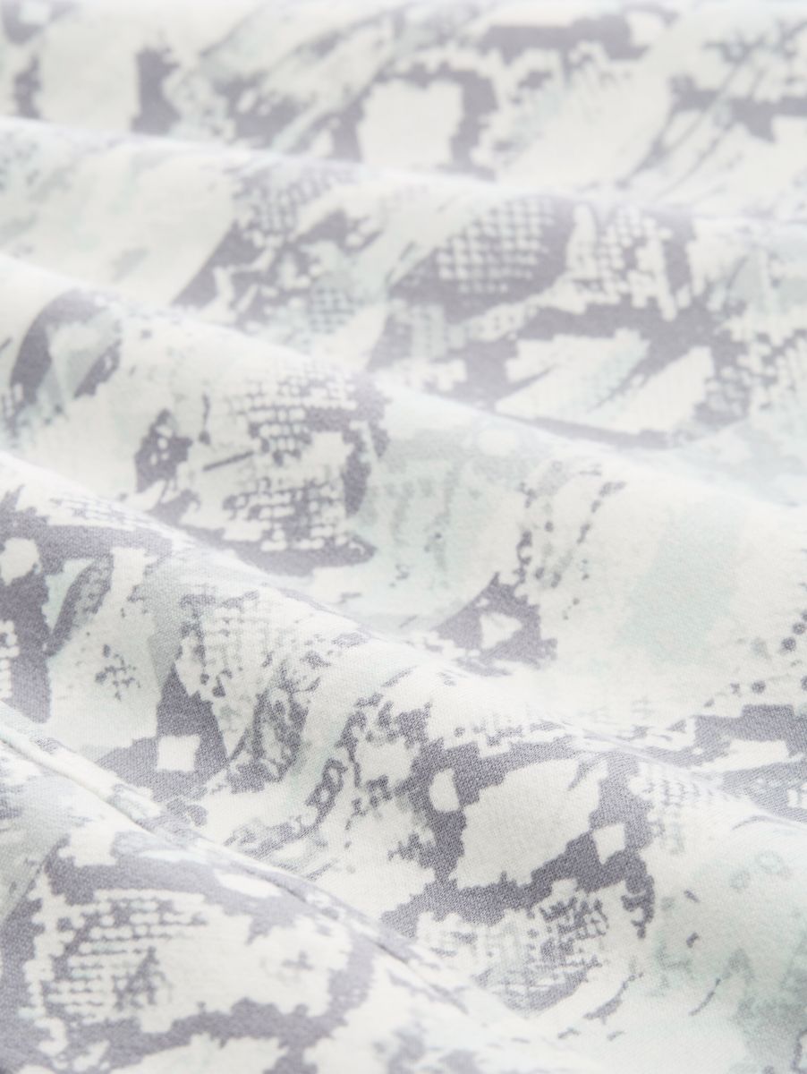 Sweatshirt mit Schlangenmuster und Rundhalsausschnitt