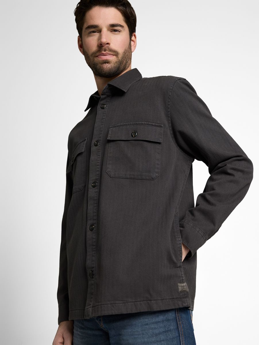 Regular Fit Baumwoll Hemdjacke