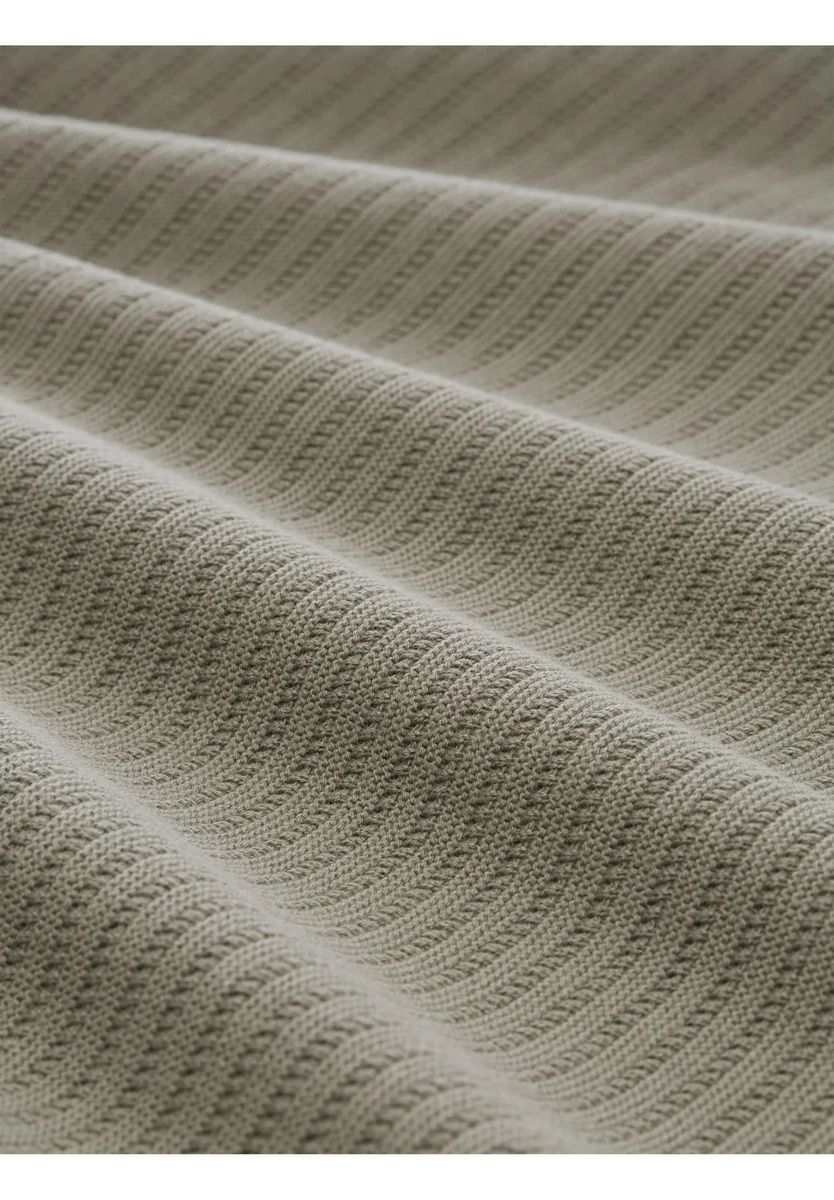 Texturiertes Baumwoll-Polo-Strickoberteil für Herren