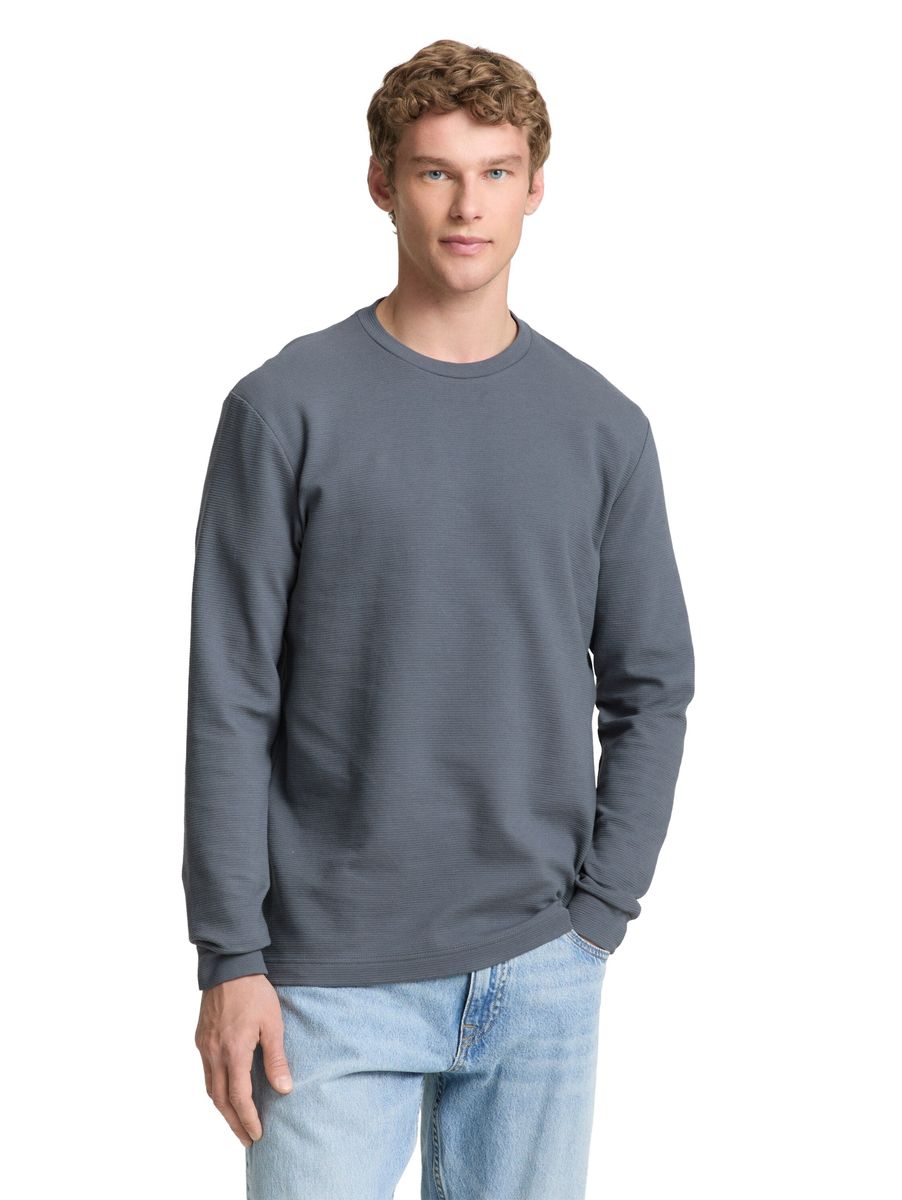 Herren Langarmshirt aus Ottoman-Baumwolle