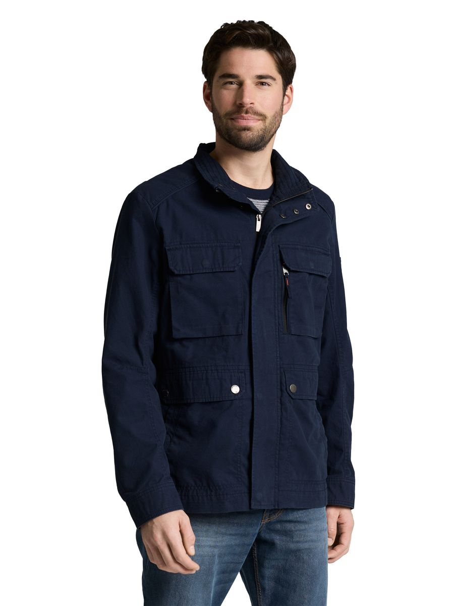Herren Navy Field Jacke mit Taschen
