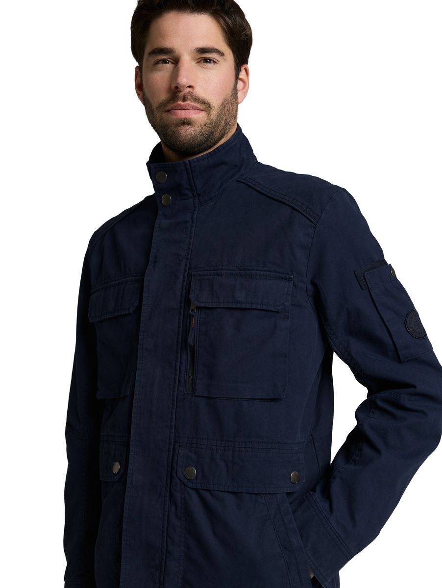 Herren Navy Field Jacke mit Taschen