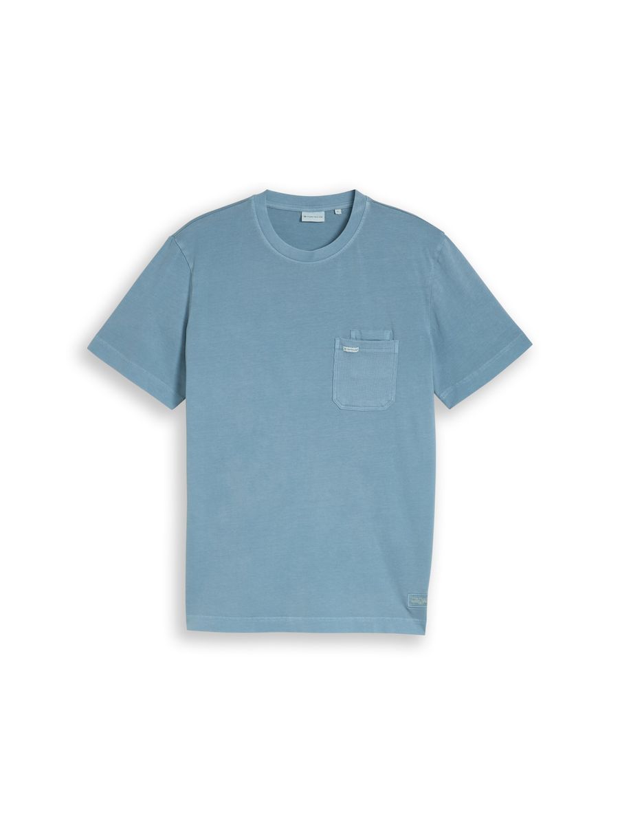 Herren Baumwoll T-Shirt mit Brusttasche