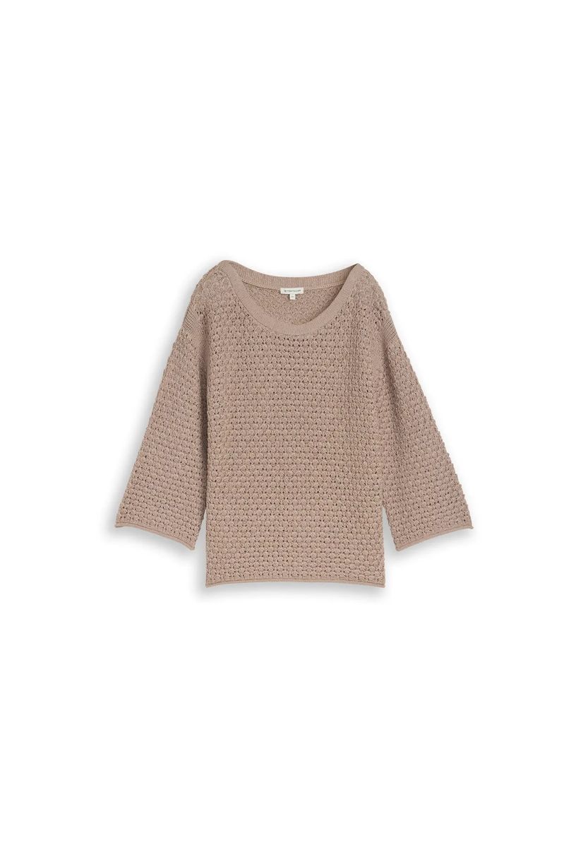 Strickpullover mit weitem Schnitt und Ärmeln