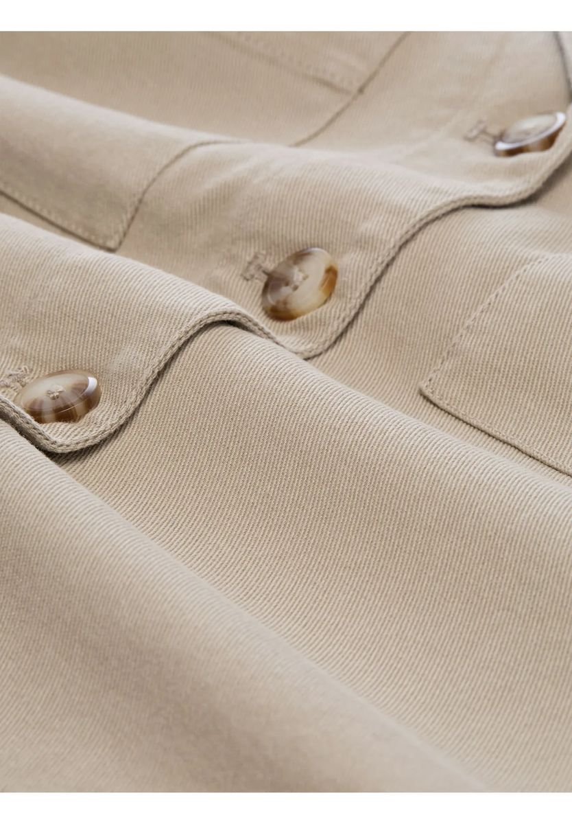 Lässige Hemdjacke mit Knopfleiste