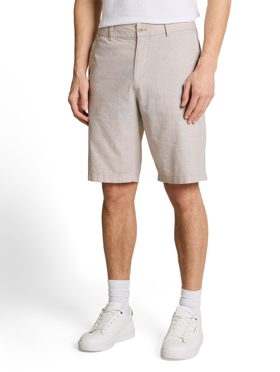 Herren Chino-Shorts mit lässigem Leinenanteil