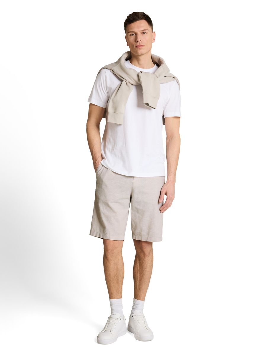 Herren Chino-Shorts mit lässigem Leinenanteil