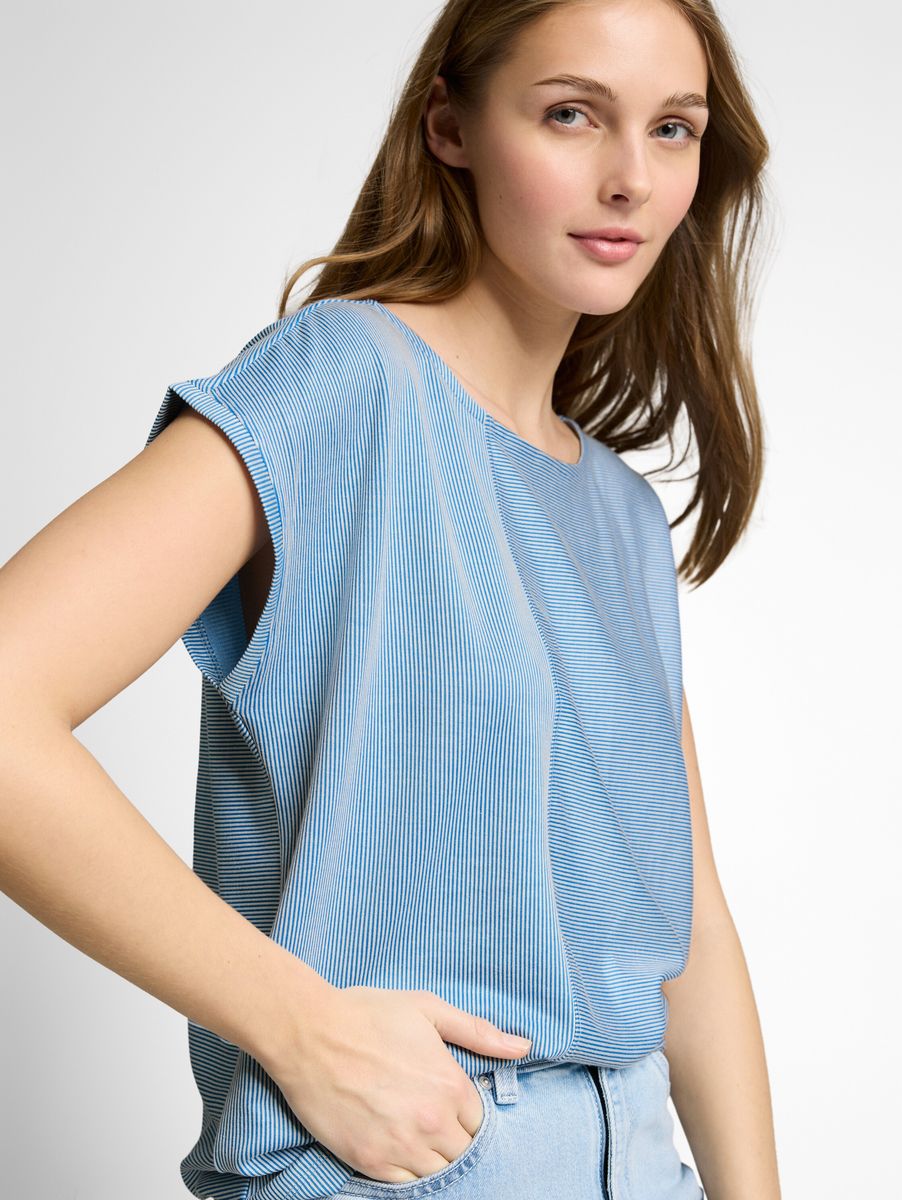 Gestreiftes T-Shirt mit lockerer Passform