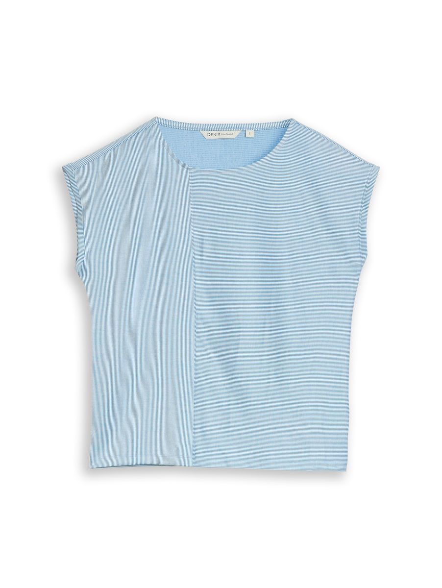 Gestreiftes T-Shirt mit lockerer Passform