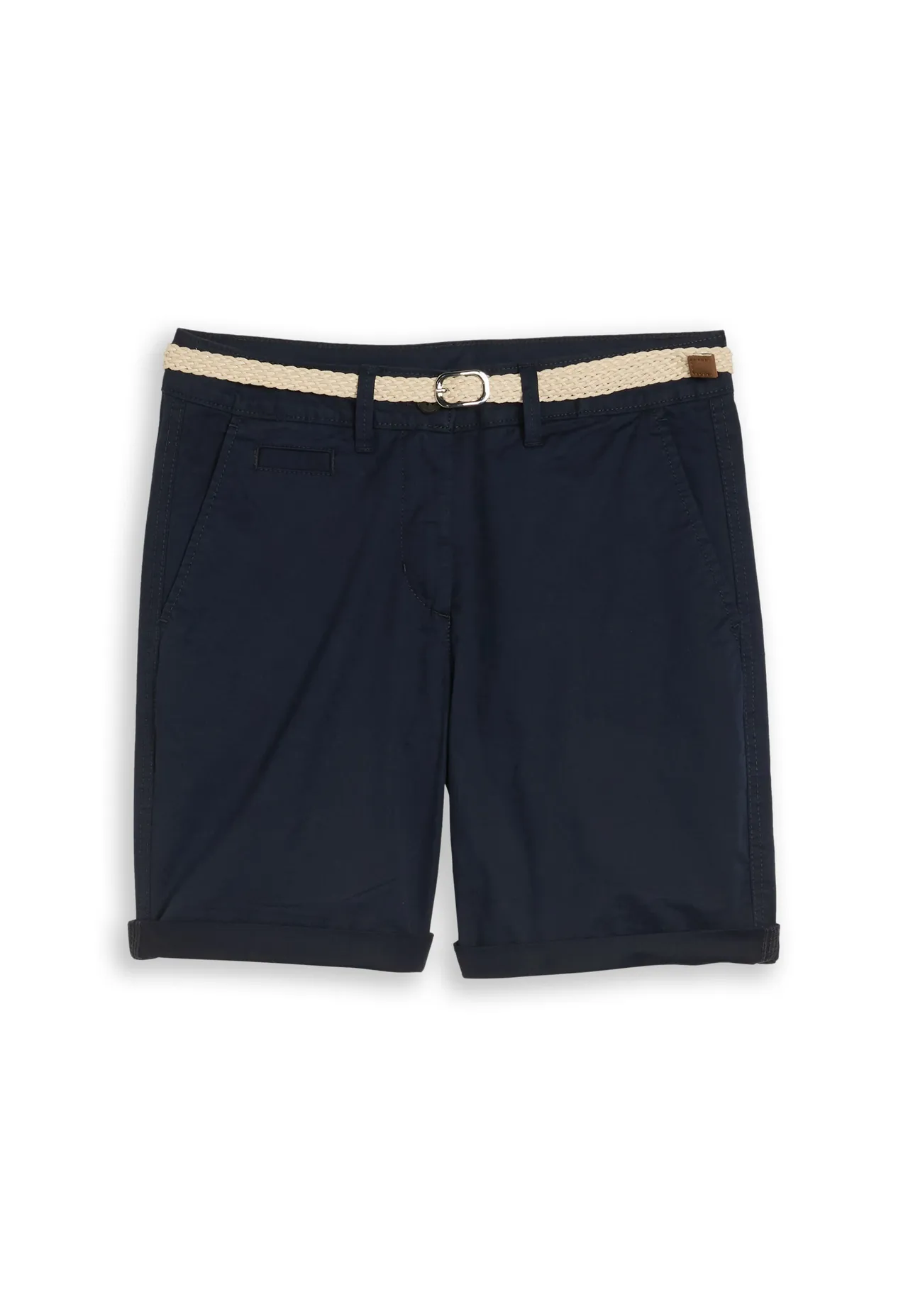 Lässige Chino-Shorts mit Gürtel