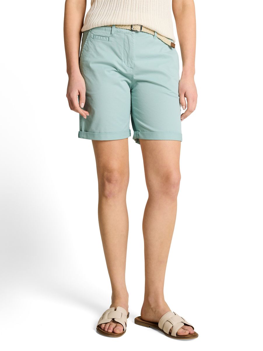 Lässige Chino-Shorts mit Gürtel