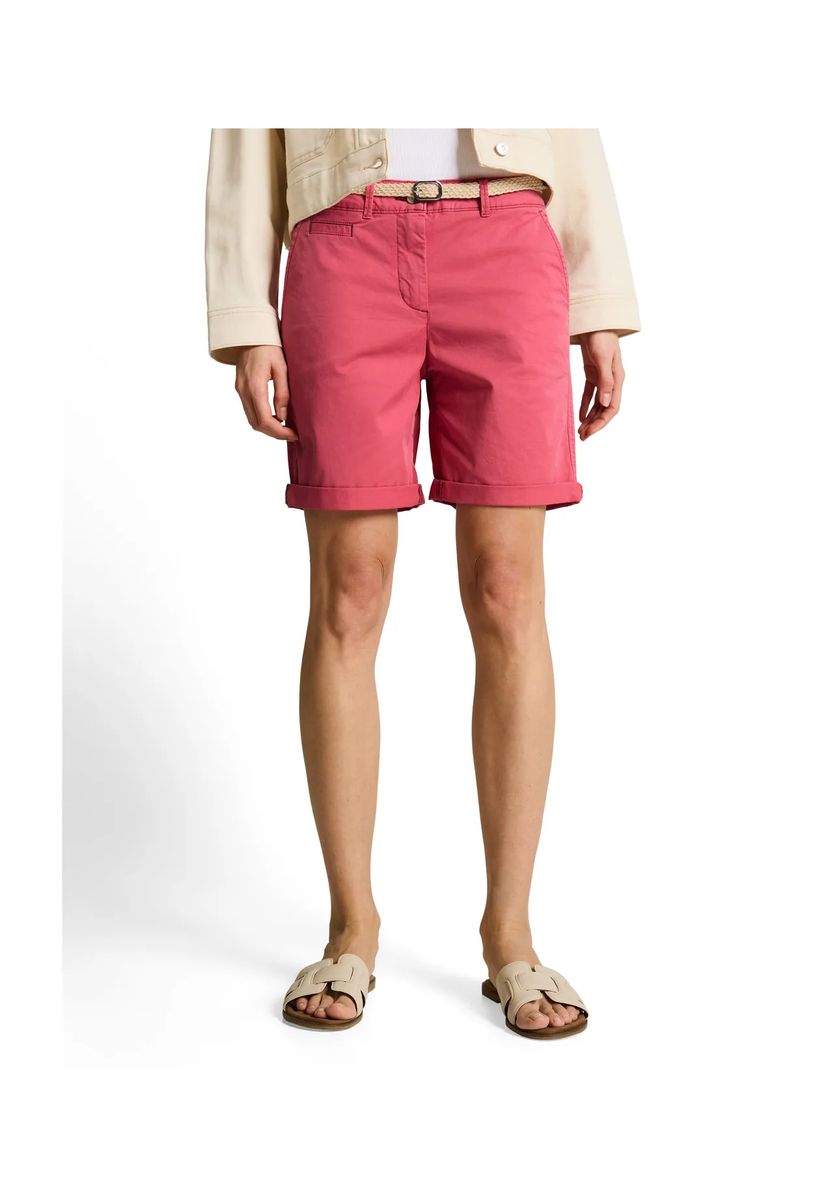 Lässige Chino-Shorts mit Gürtel
