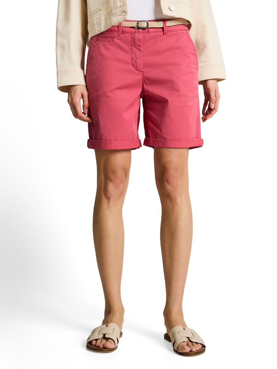 Lässige Chino-Shorts mit Gürtel