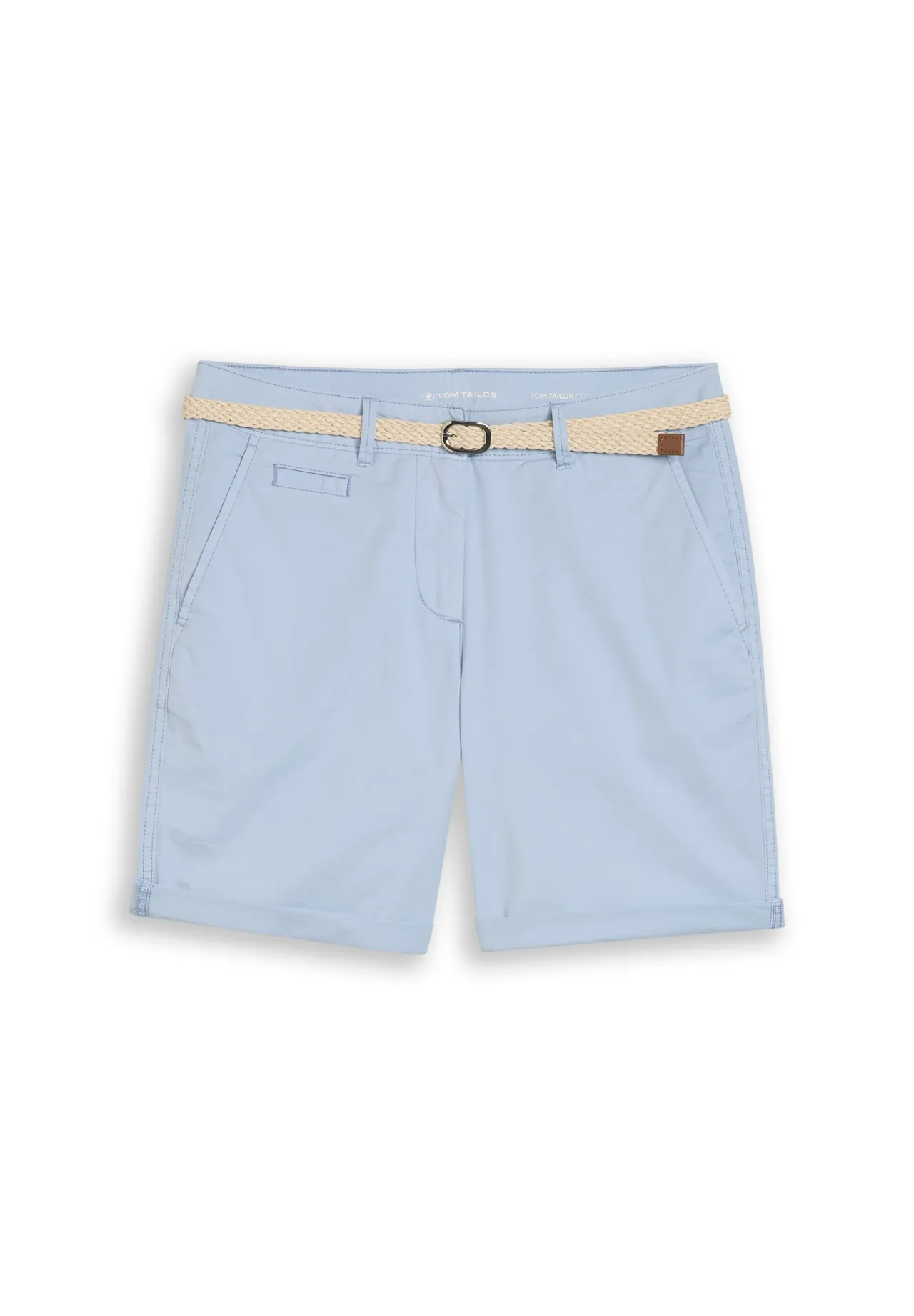 Lässige Chino-Shorts mit Gürtel