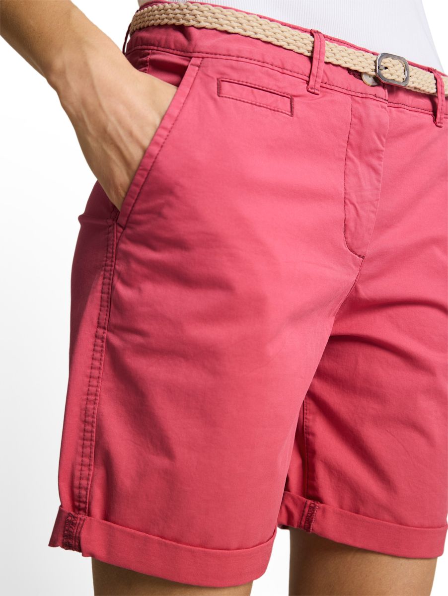 Lässige Chino-Shorts mit Gürtel