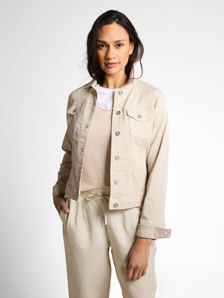 Klassische, figurbetonte Damen Jeansjacke
