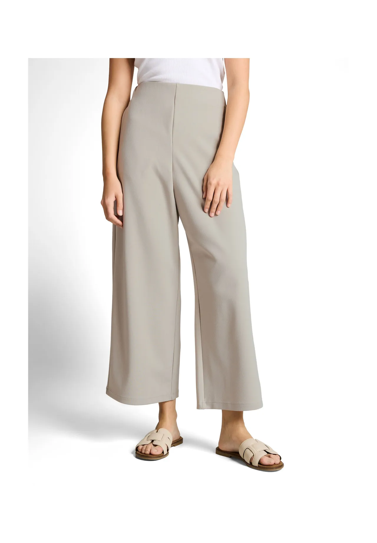 Weite, verkürzte Culottes Hose