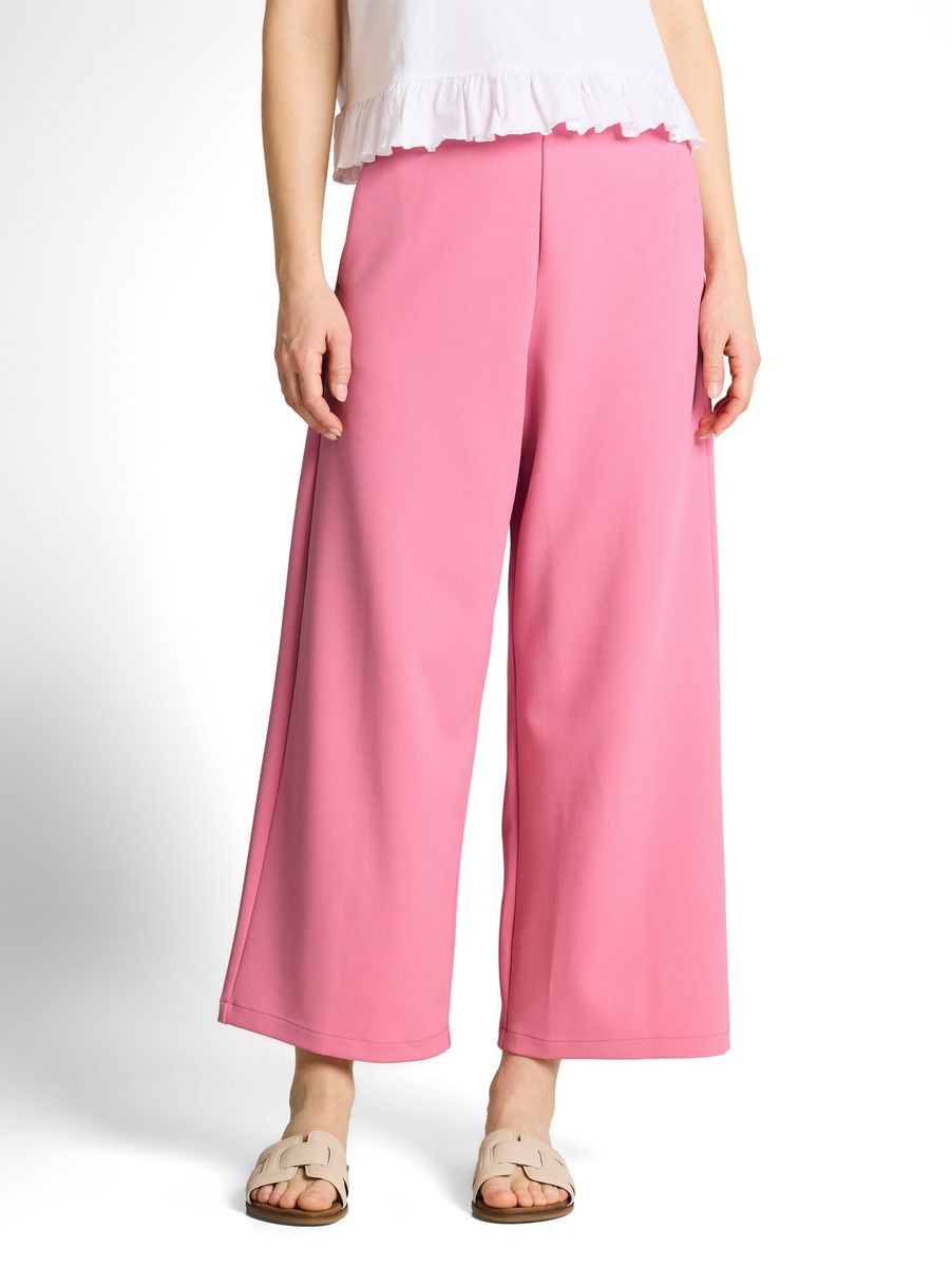 Weite, verkürzte Culottes Hose