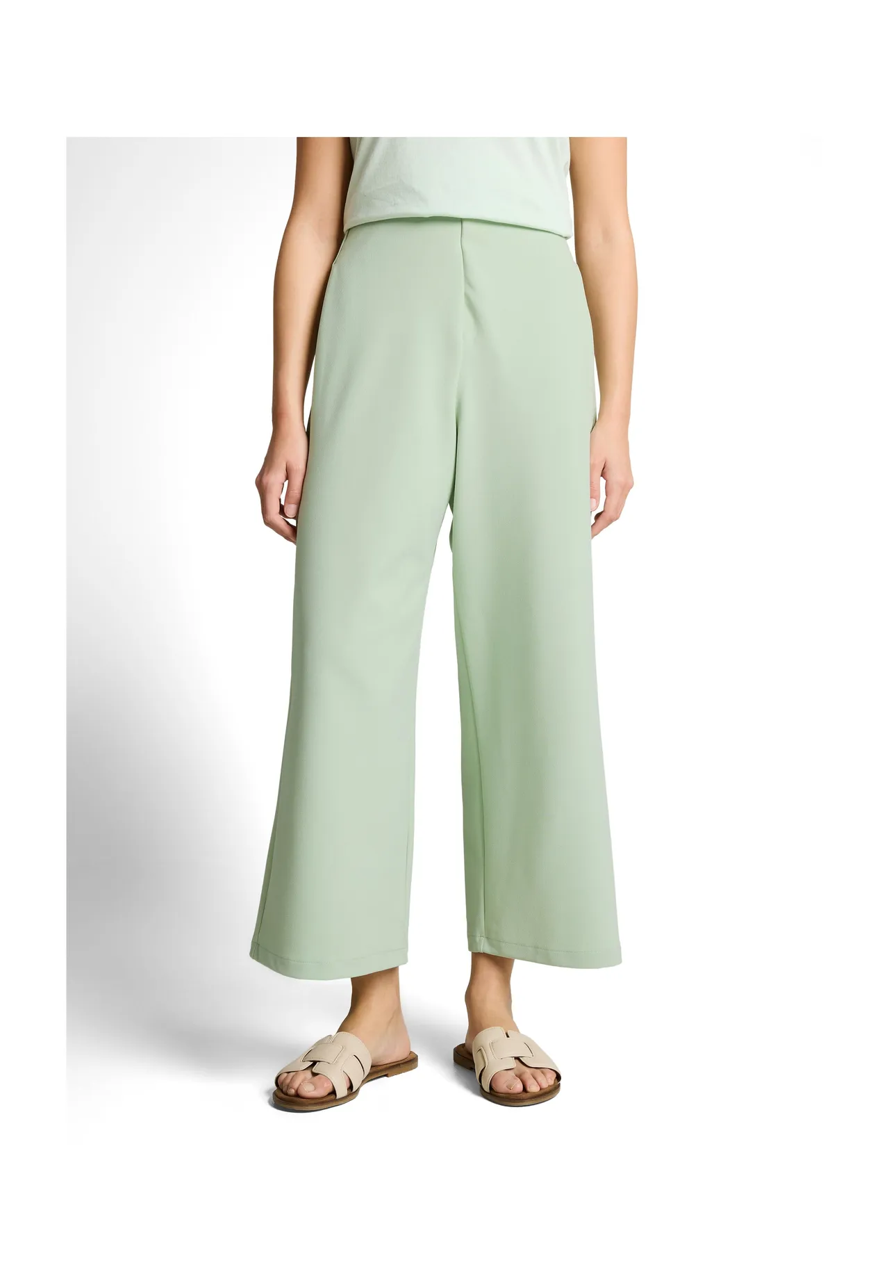 Weite, verkürzte Culottes Hose