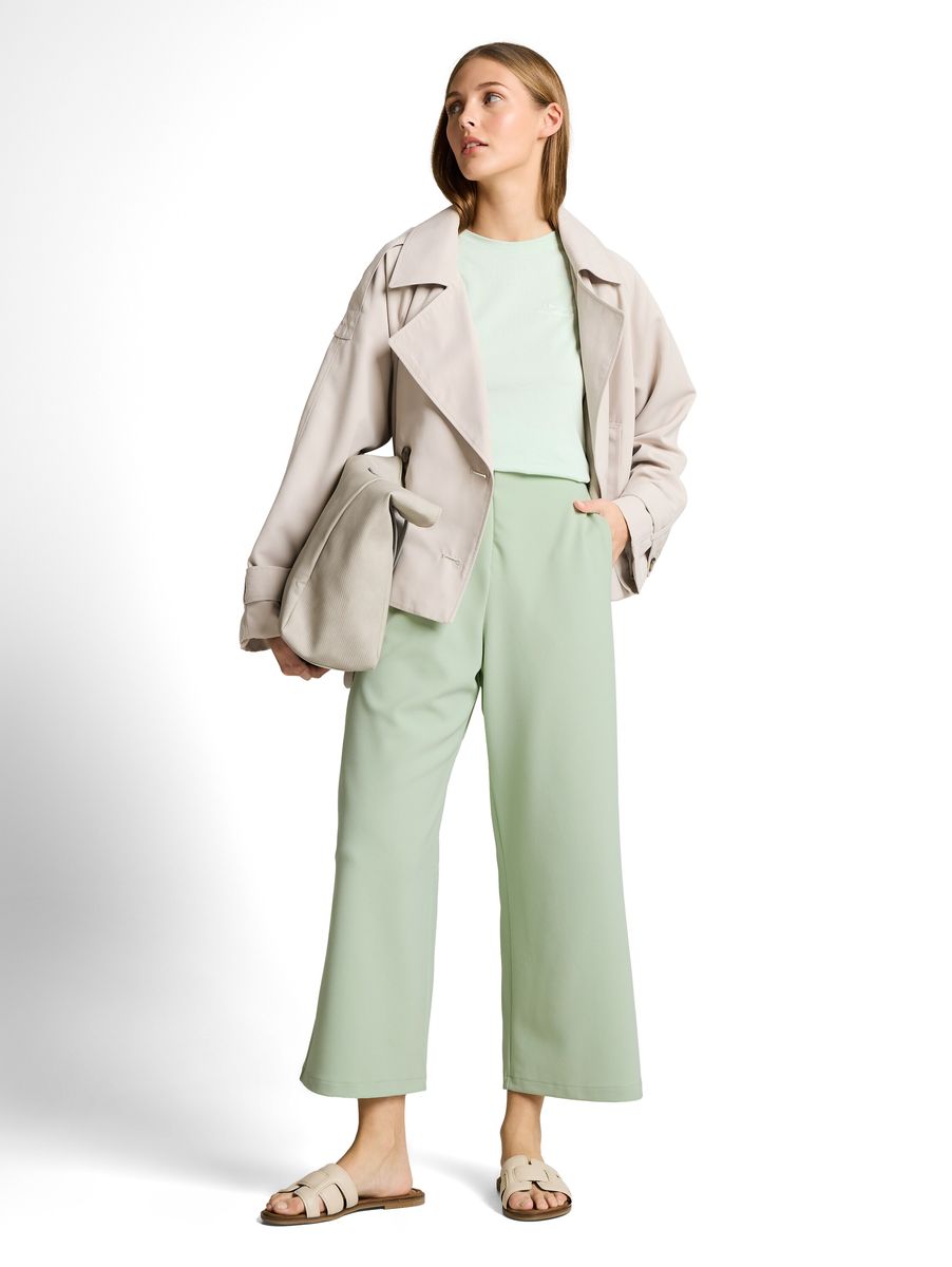 Weite, verkürzte Culottes Hose
