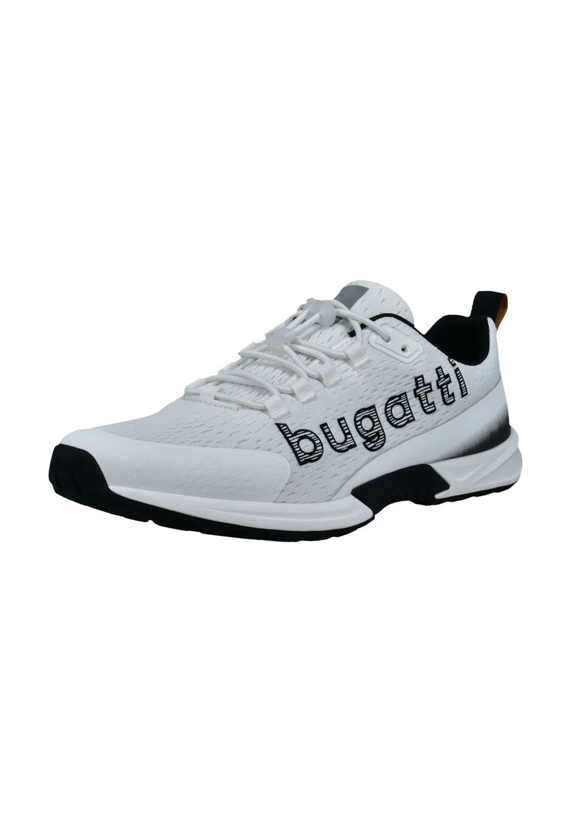 Sportlicher weißer Kunstleder-Sneaker