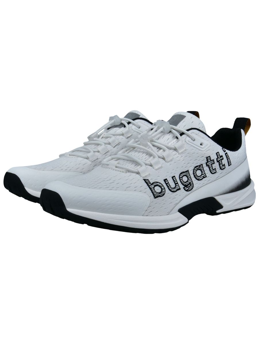 Sportlicher weißer Kunstleder-Sneaker