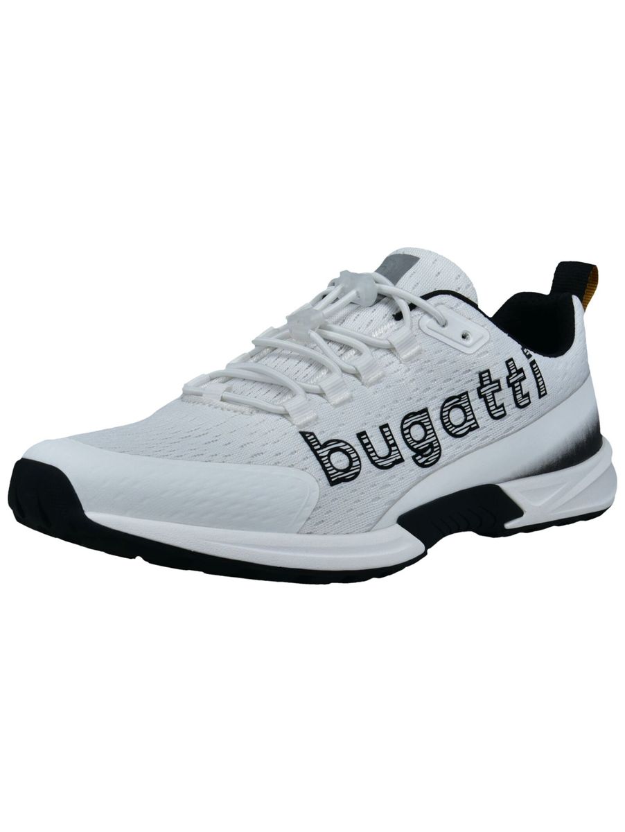 Sportlicher weißer Kunstleder-Sneaker