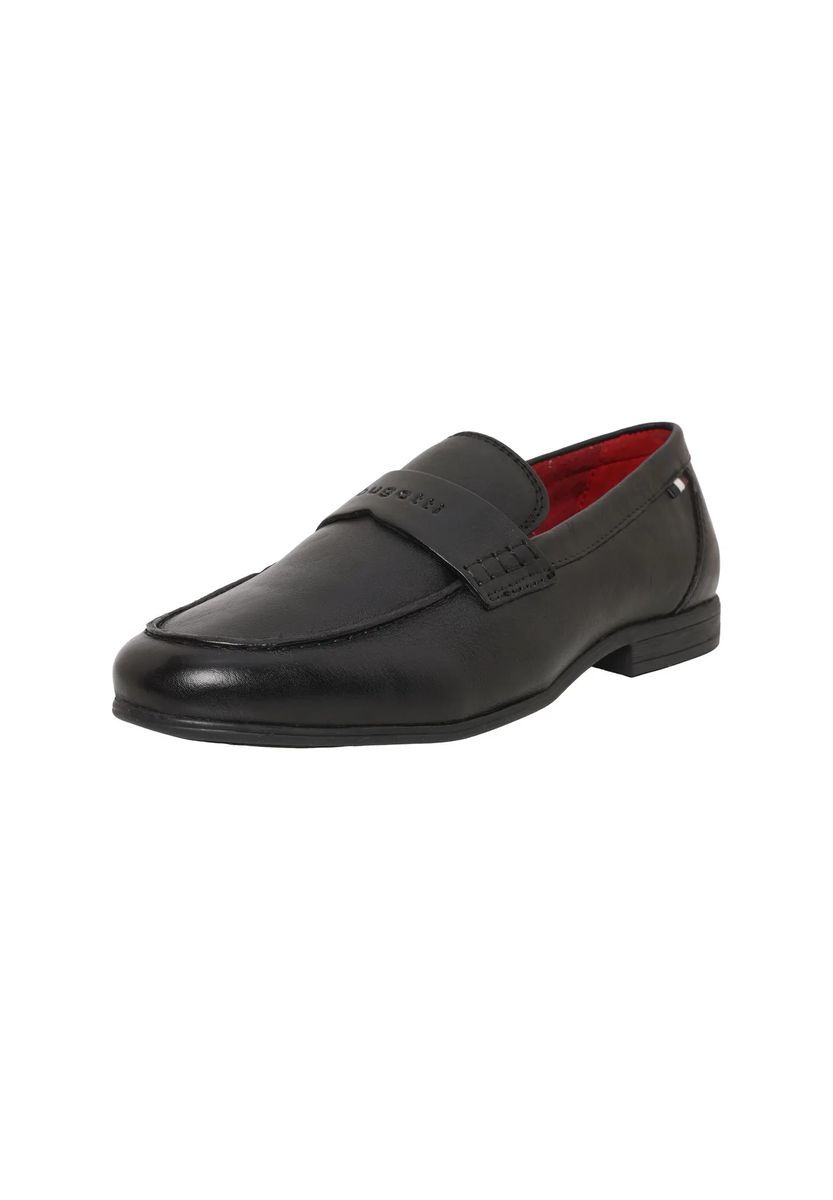 Klassische schwarze Lederloafer für Herren