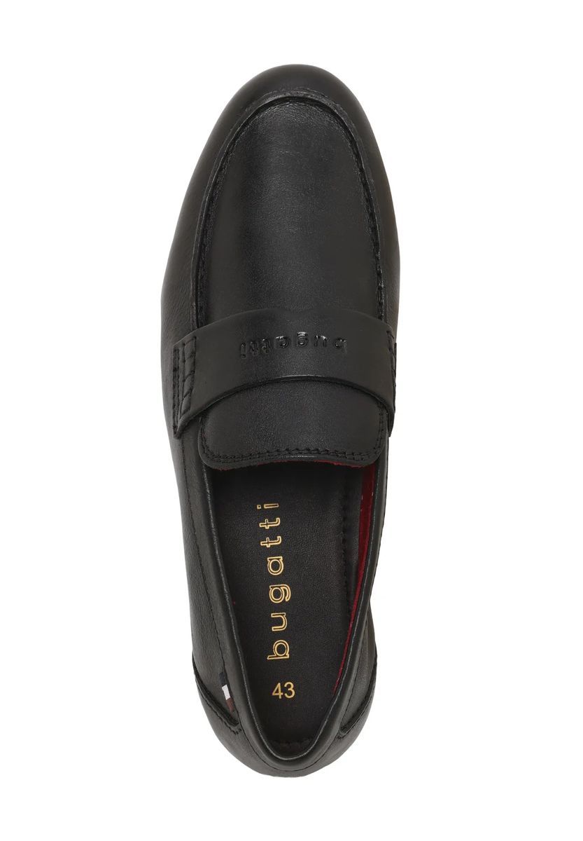Klassische schwarze Lederloafer für Herren
