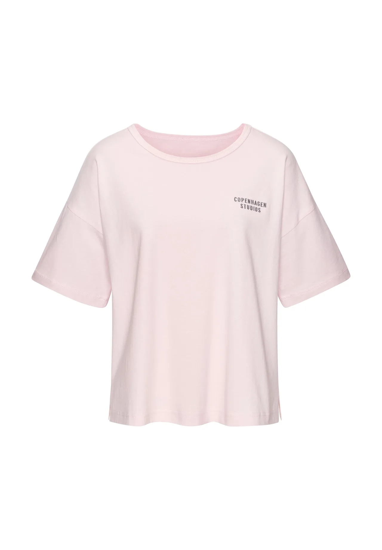 Baumwoll T-Shirt mit Logo und lockerer Passform
