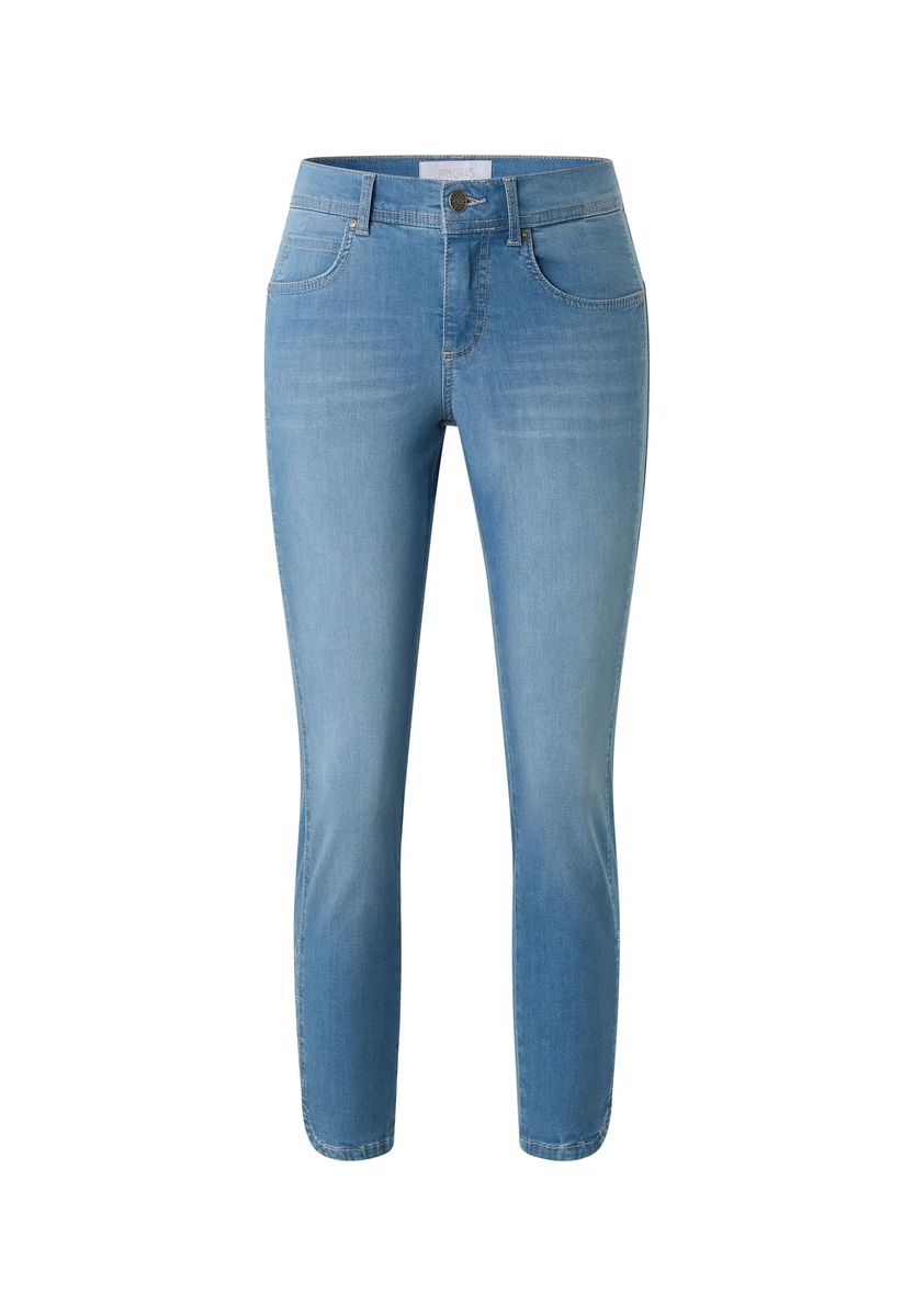 Damen 7/8 Länge Hellblaue Jeans