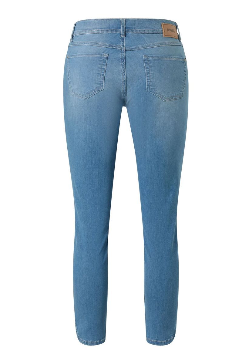 Damen 7/8 Länge Hellblaue Jeans