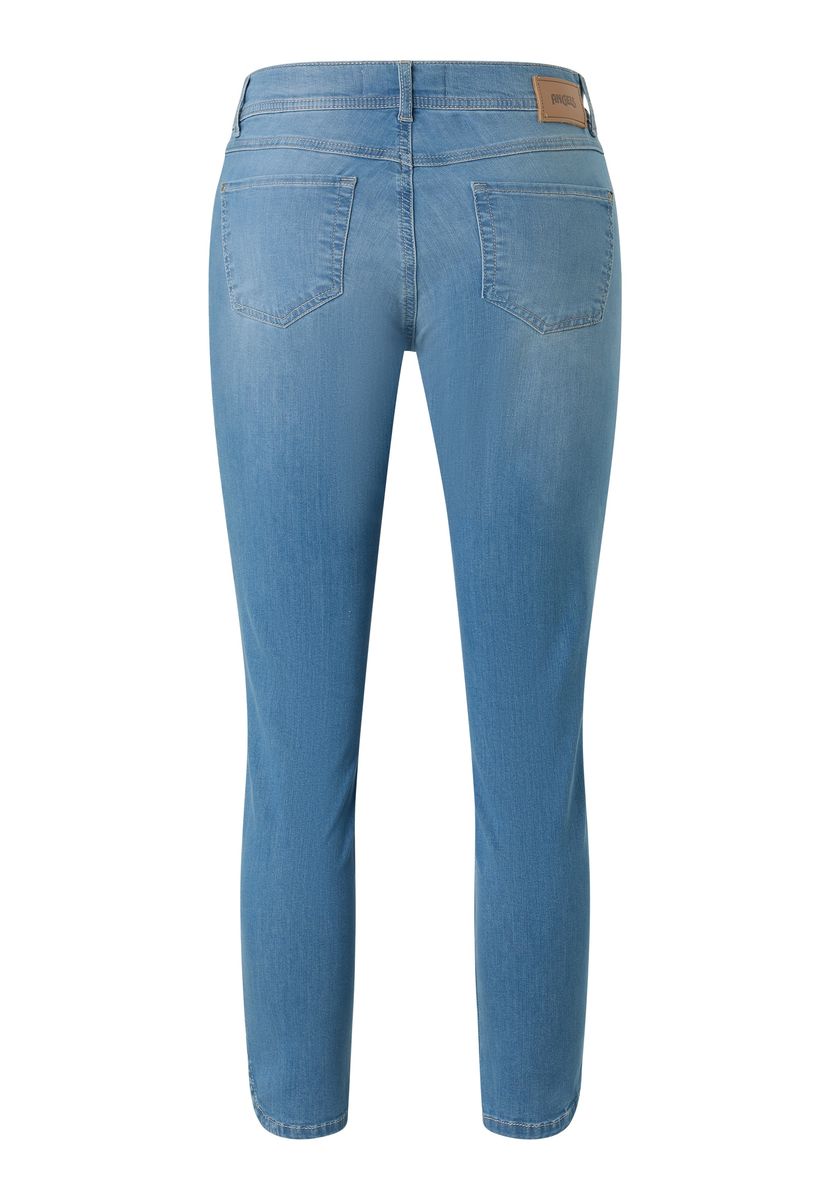 Damen 7/8 Länge Hellblaue Jeans