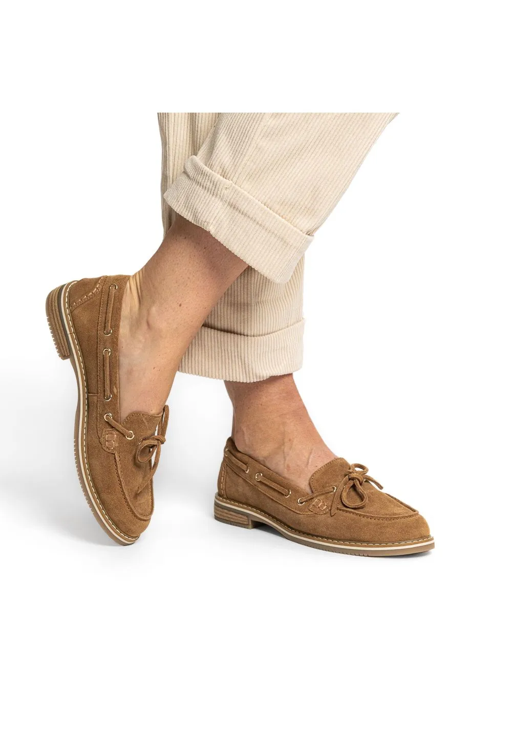 Damen Bootsschuhe aus Wildleder
