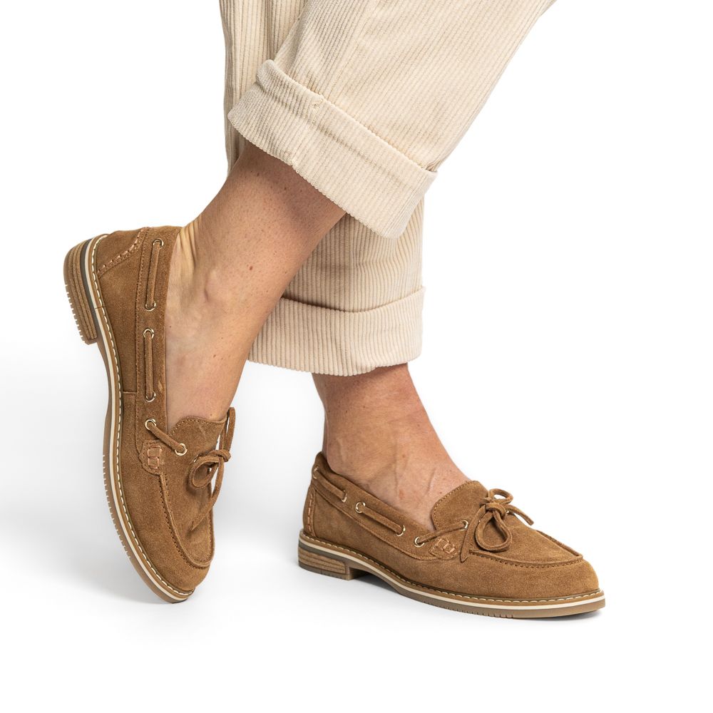 Damen Bootsschuhe aus Wildleder