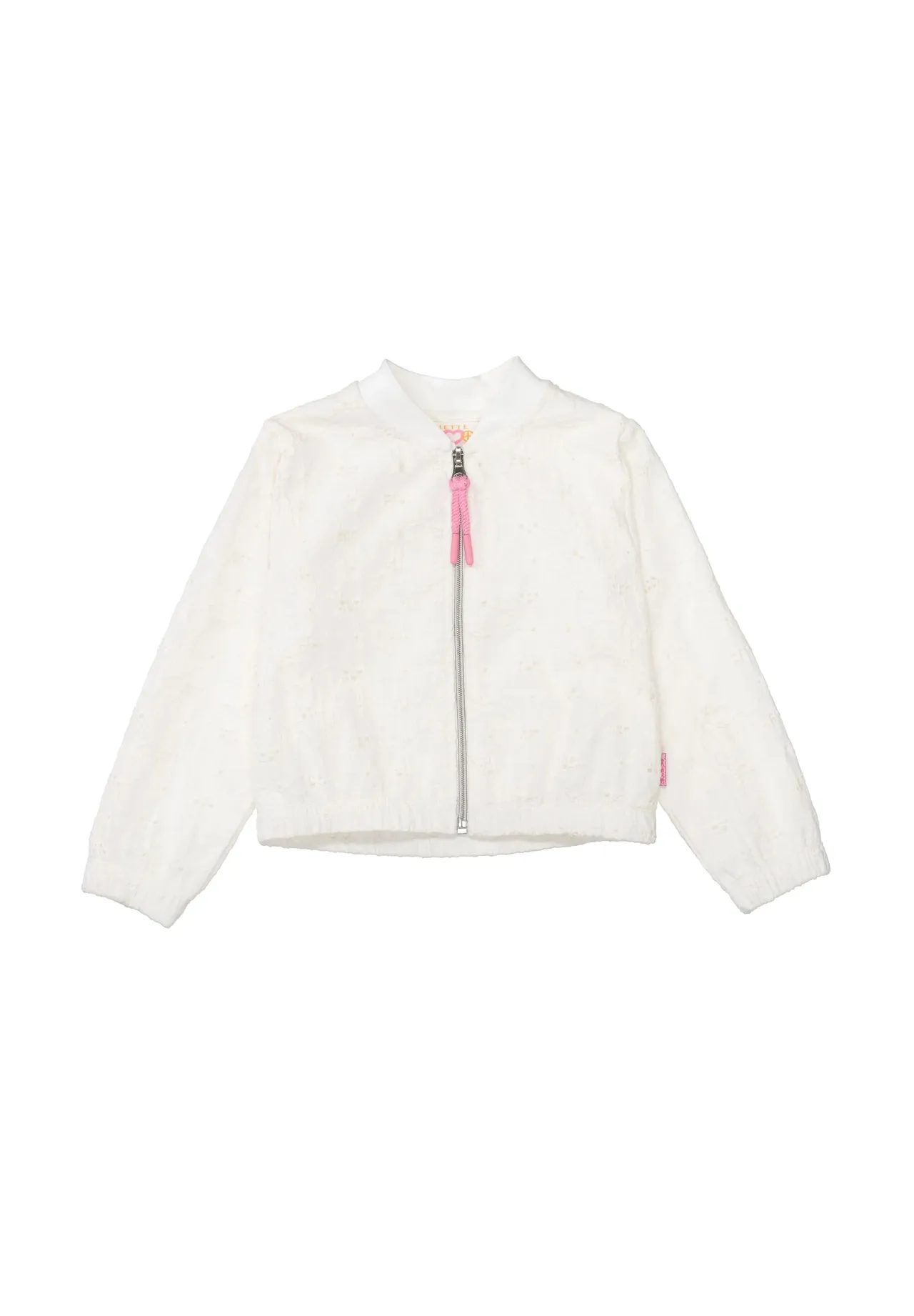 Weiße florale Kinder Bomberjacke