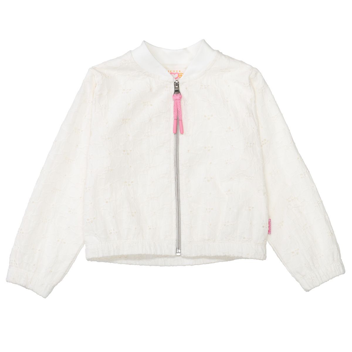 Weiße florale Kinder Bomberjacke