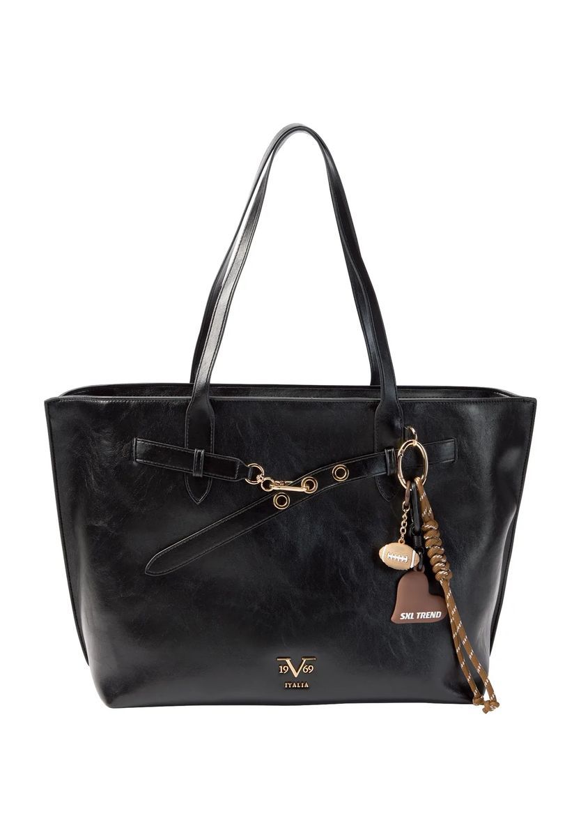 19V69 ITALIA Shopper, Kunstleder, für Damen, schwarz, 99