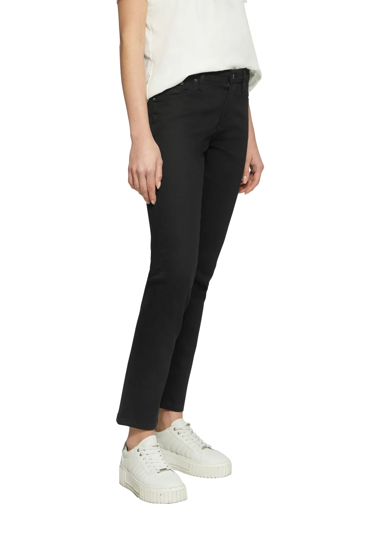 S.Oliver Red Label Jeanshose, 5-Pocket, für Damen, schwarz, 36/32
