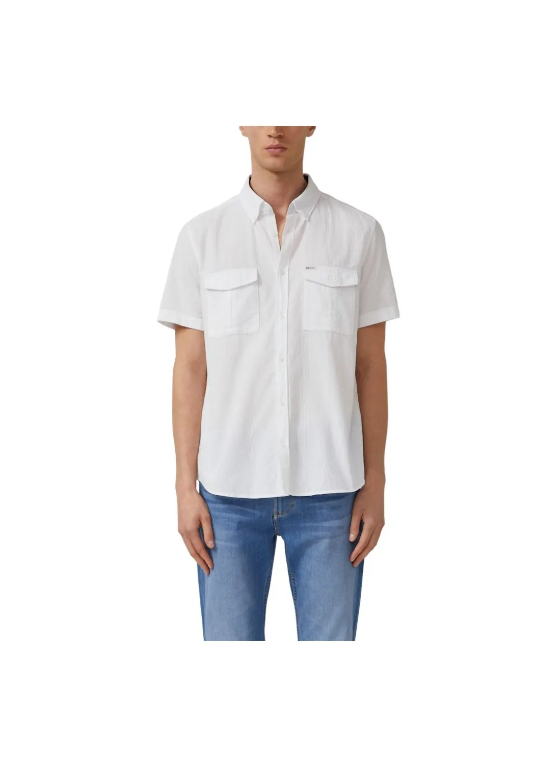 Kurzärmeliges Button-Down Utility-Hemd